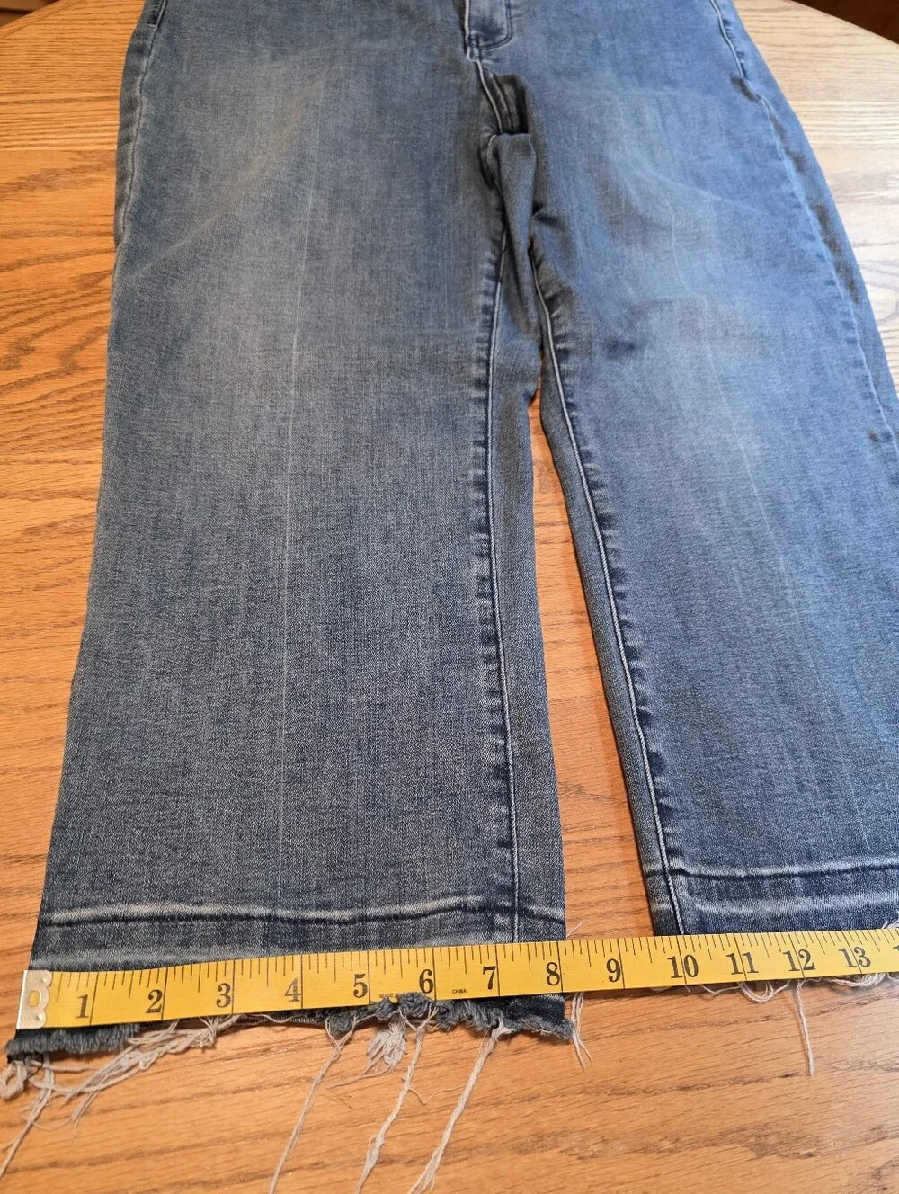 NYDJ Joni High-Rise Relaxed Capris Jeans Majestic Wash Size 12